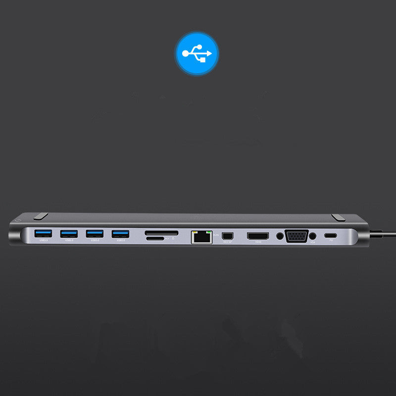 Type-C Hub Dock 12 In 1 Usb-c HD Extended Hub