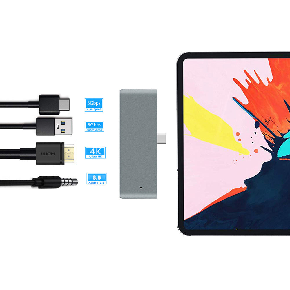 4 In 1 USB C To HDMI 3.5 usb Pd Hub