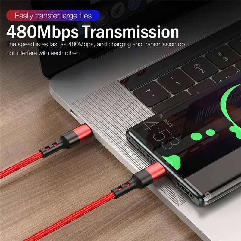 100W USB C To USB-C Type Cable USBC PD Fast Charging Cable